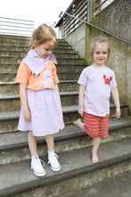 Laden Sie das Bild in den Galerie-Viewer, FROTTEE-SHORTS "Streifen" orange-lila