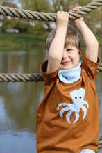 Laden Sie das Bild in den Galerie-Viewer, T-SHIRT "Octopus" karamell