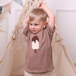 OVERSIZED SHIRT "Ice-lolly" taupe