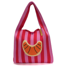 Load image into Gallery viewer, TASCHE "Croissant" rosa-rot