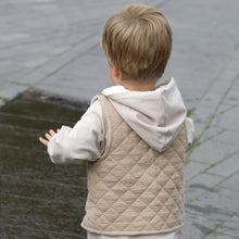 Laden Sie das Bild in den Galerie-Viewer, WESTE &quot;Steppmusselin&quot; beige