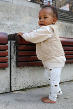 Laden Sie das Bild in den Galerie-Viewer, WESTE &quot;Steppmusselin&quot; beige
