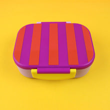 Load image into Gallery viewer, LUNCHBOX "Stripes" violett-rot