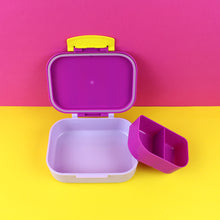 Load image into Gallery viewer, LUNCHBOX "Stripes" violett-rot