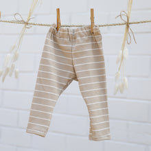 Laden Sie das Bild in den Galerie-Viewer, LEGGINGS RIB &quot;Stripes&quot; beige