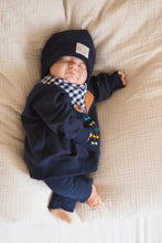 Load image into Gallery viewer, DREIECKSTUCH MUSSELIN "Navy" (2 GRÖSSEN)