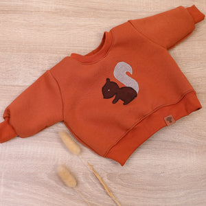 VINTAGE SWEATER "Squirrel" cognac