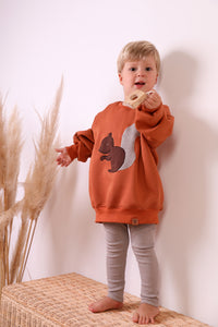 VINTAGE SWEATER "Squirrel" cognac