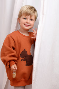 VINTAGE SWEATER "Squirrel" cognac