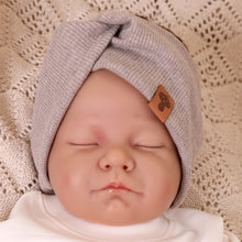 Laden Sie das Bild in den Galerie-Viewer, RIB- STIRNBAND "Taupe Melange" Mama &amp; Mini