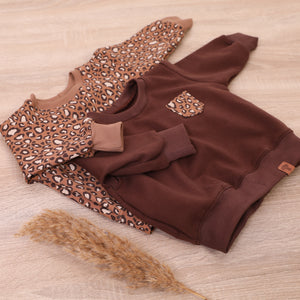 VINTAGE SWEATER "Leo" choco