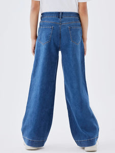 WIDE JEANS "Medium Blue Denim" FEMALE