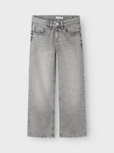 Laden Sie das Bild in den Galerie-Viewer, WIDE JEANS "Light Grey Denim" FEMALE