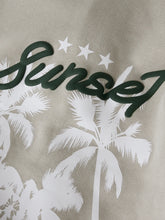 Load image into Gallery viewer, SWEAT CARDIGAN "Sunset Tropical" chateau gray MALE