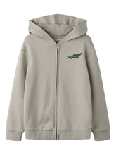 Load image into Gallery viewer, SWEAT CARDIGAN "Sunset Tropical" chateau gray MALE