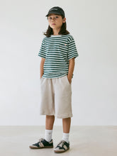 Load image into Gallery viewer, SHIRT "Surf the wave" garden green stripes MALE