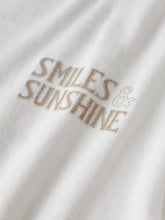 Load image into Gallery viewer, SHIRT "Smiles &amp; Sunshine" bright white FEMALE