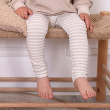 Laden Sie das Bild in den Galerie-Viewer, LEGGINGS RIB &quot;Stripes&quot; sand