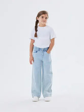 Laden Sie das Bild in den Galerie-Viewer, WIDE JEANS &quot;Light Blue Denim&quot; FEMALE