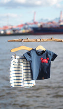 Laden Sie das Bild in den Galerie-Viewer, FROTTEE-SHORTS "Streifen" blau-weiß