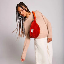 Load image into Gallery viewer, CROSSBODYBAG Velour ziegelrot