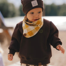 Laden Sie das Bild in den Galerie-Viewer, VINTAGE SWEATER "Smiley" Dark Chocolate