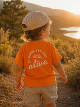 Load image into Gallery viewer, T-SHIRT "Alive" orange