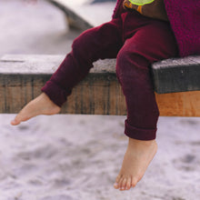 Laden Sie das Bild in den Galerie-Viewer, LEGGINGS RIB "Burgundy"