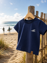 Laden Sie das Bild in den Galerie-Viewer, T-SHIRT "Schildkröte" blau
